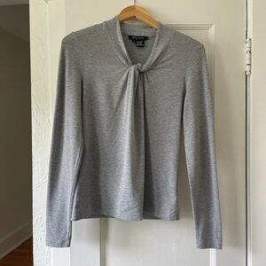 Neutral Gray Knit Top